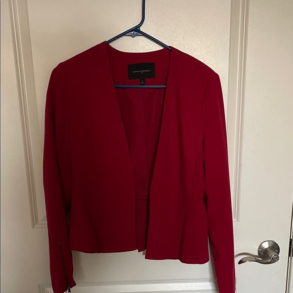 Banana Republic Bold Red Blazer